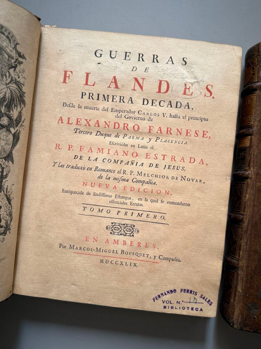 Guerras de Flandes, Alexandro Farnese - Marcos Miguel Bousquet, 1749