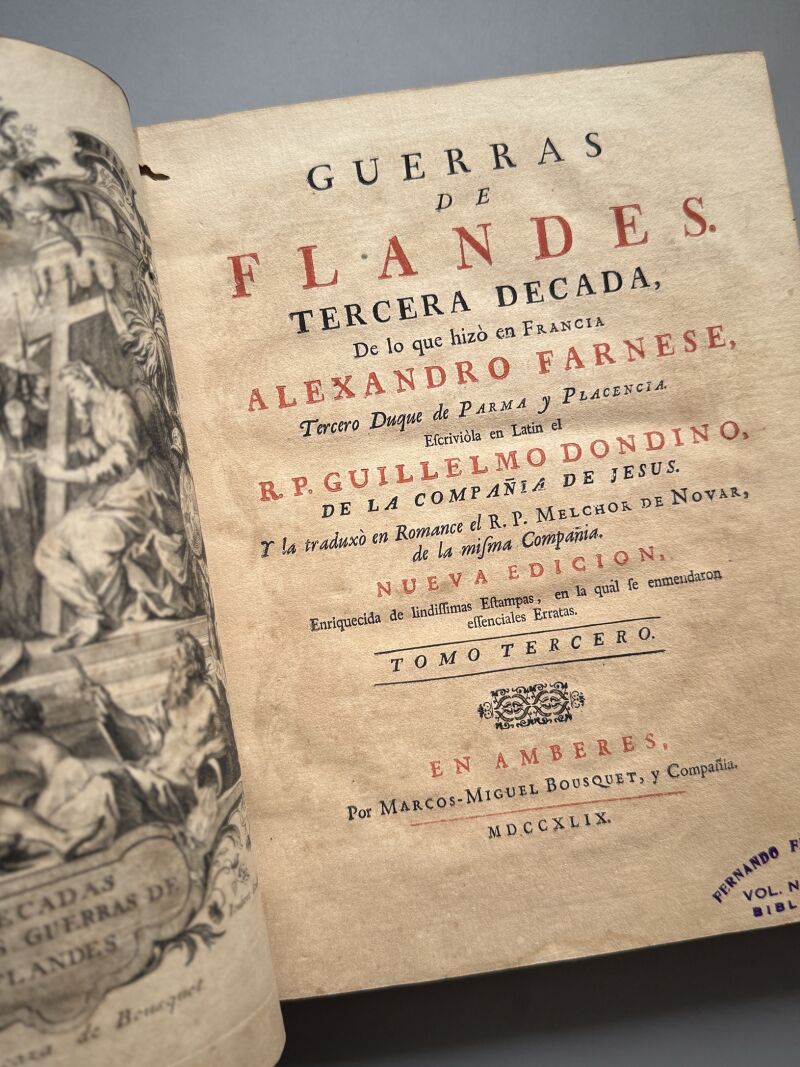 Guerras de Flandes, Alexandro Farnese - Marcos Miguel Bousquet, 1749