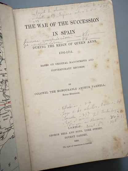 The war of the succession in Spain, Colonel Arthur Parnell - George Bell and Sons, 1888