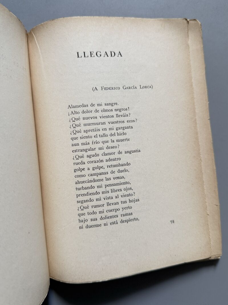 Homenaje al poeta García Lorca contra su muerte, Selección Emilio Prados - Ediciones Españolas, 1937