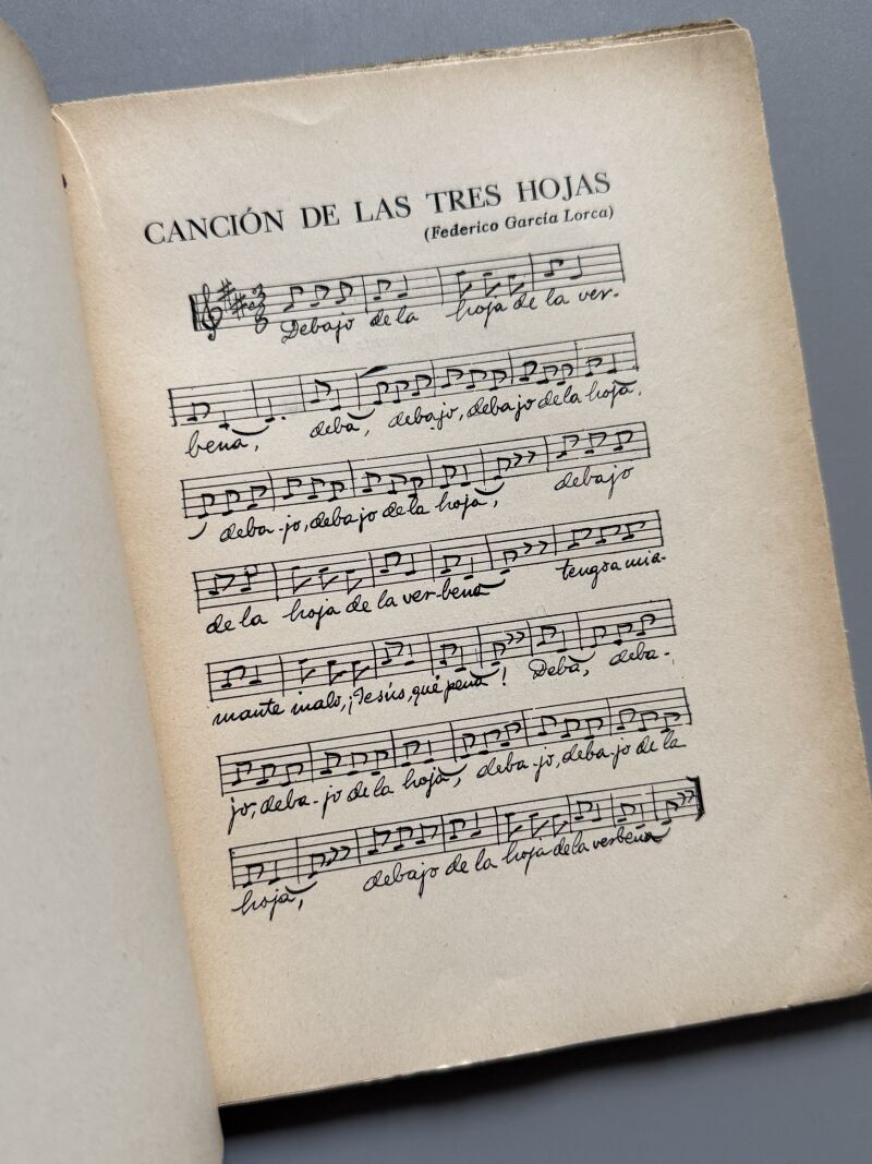 Homenaje al poeta García Lorca contra su muerte, Selección Emilio Prados - Ediciones Españolas, 1937