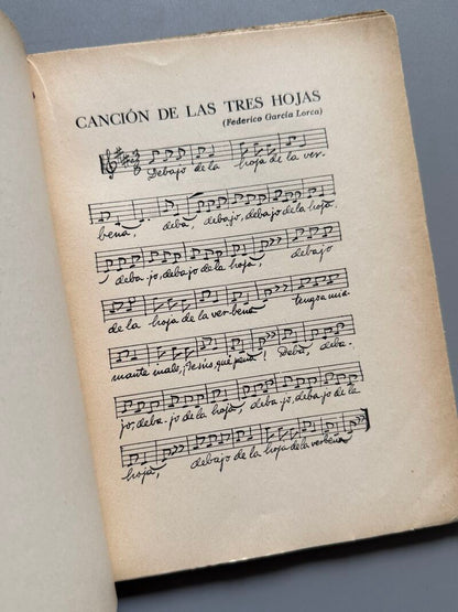 Homenaje al poeta García Lorca contra su muerte, Selección Emilio Prados - Ediciones Españolas, 1937