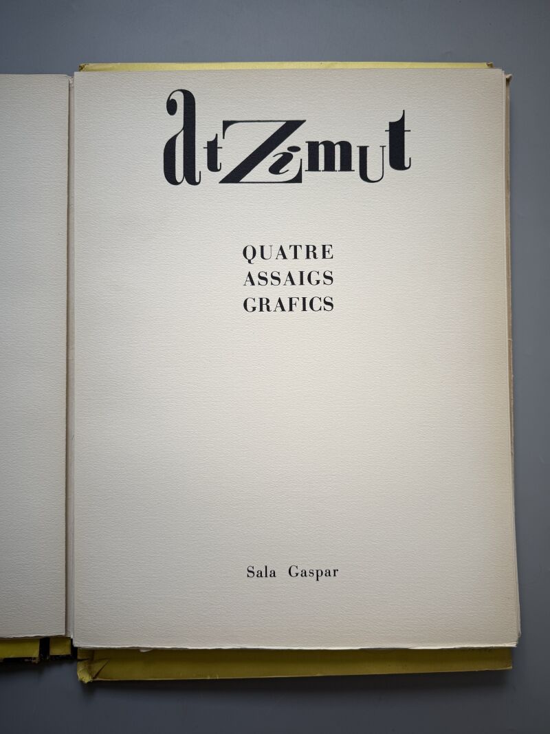 Atzimut, Gervasi Gallardo, R. Giralt Miracle, Joan Pedragosa y Pla Narbona - Sala Gaspar, 1965