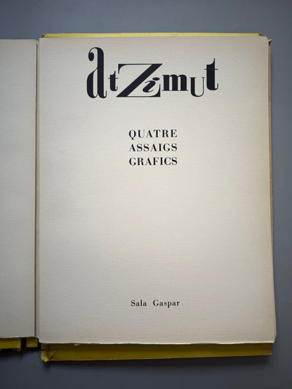 Atzimut, Gervasi Gallardo, R. Giralt Miracle, Joan Pedragosa y Pla Narbona - Sala Gaspar, 1965