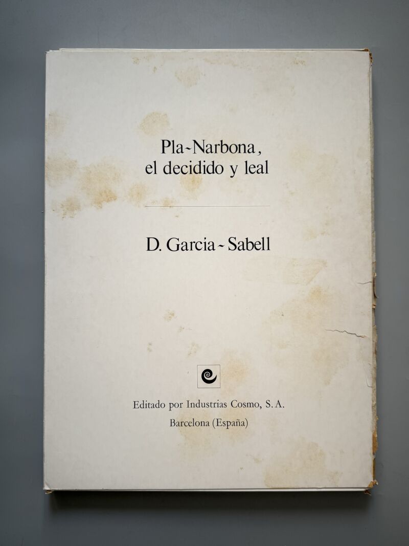 Pla-Narbona el decidido y leal, D. García-Sabell (Nº14 - dedicado) - Industrias Cosmo, 1971