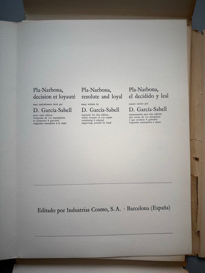 Pla-Narbona el decidido y leal, D. García-Sabell (Nº14 - dedicado) - Industrias Cosmo, 1971