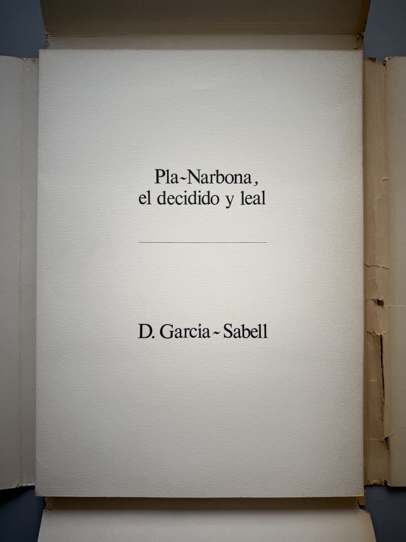 Pla-Narbona el decidido y leal, D. García-Sabell (Nº14 - dedicado) - Industrias Cosmo, 1971