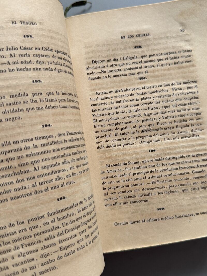 El Tesoro de los Chistes, Juan Martinez Villergas y Ramon Latorres - la Ilustracion, 1847