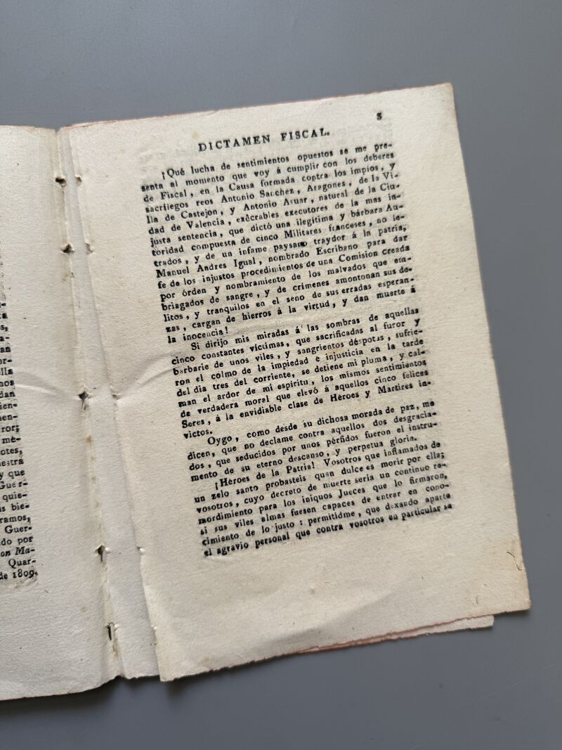 Castigo de dos españoles por traición. Guerra de la Independencia Española - Tarragona, 1809
