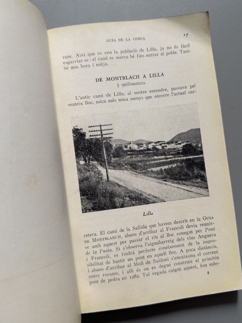 Guia de la Conca. Conca de Barberà, Antoni Palau i Dulcet - Imprenta Romana, 1932