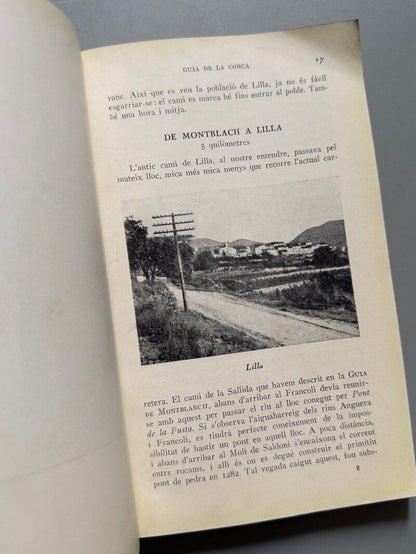 Guia de la Conca. Conca de Barberà, Antoni Palau i Dulcet - Imprenta Romana, 1932