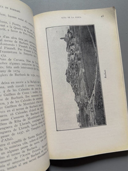 Guia de la Conca. Conca de Barberà, Antoni Palau i Dulcet - Imprenta Romana, 1932