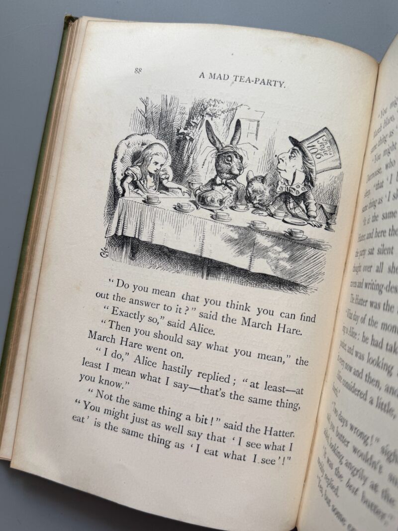 Alice's Adventures in Wonderland y Through the looking-glass, Lewis Carroll - Macmillan and Co, 1899