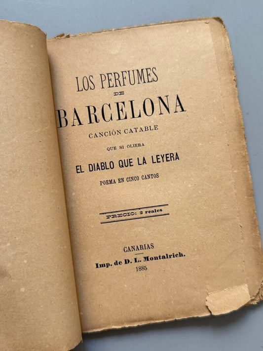 Los perfumes de Barcelona, Quevedo - Imp. de D. L. Montalrich, 1875