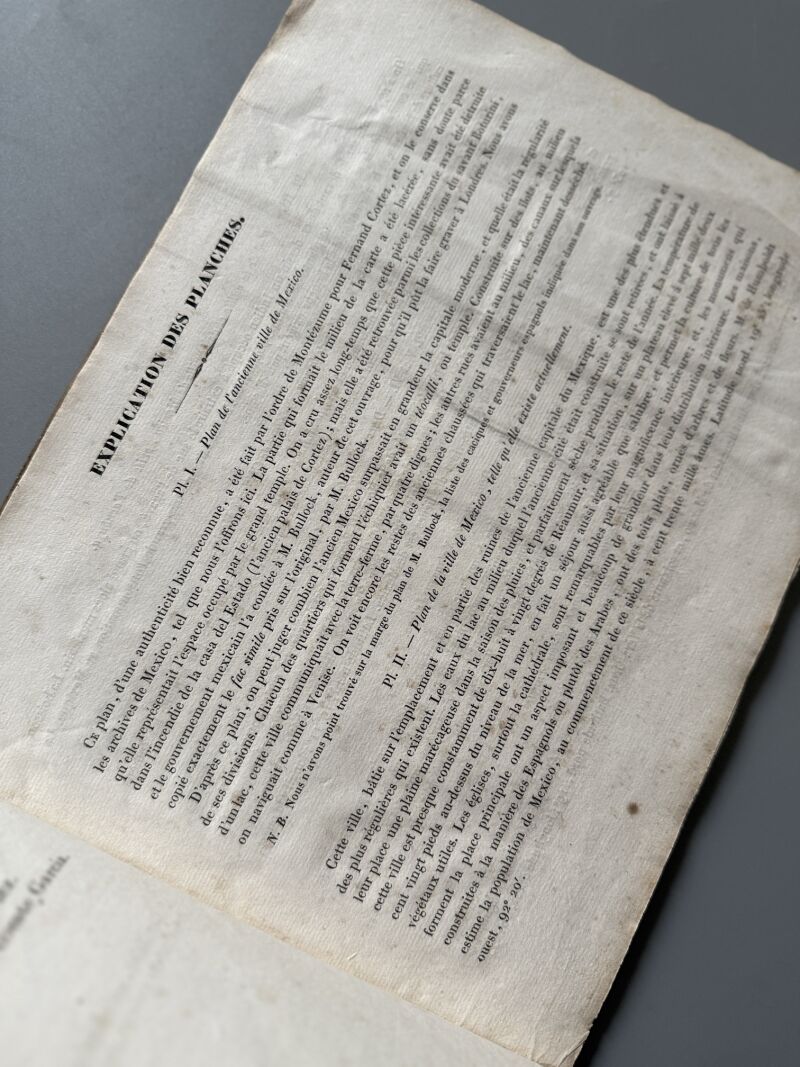 Atlas historique pour servir au Mexique en 1823, M. Bulloch - Paris, 1824