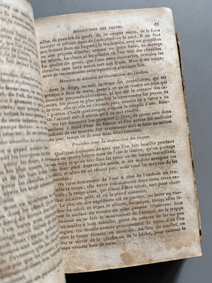 L'art de cultiver les jardins, M. Bossin. Jardinería - Manuels-Roret, ca. 1835