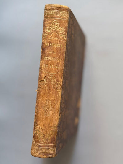 Historia General de la República Suiza, Ortiz de la Puebla - Victor Perez y Compa Editores, 1871