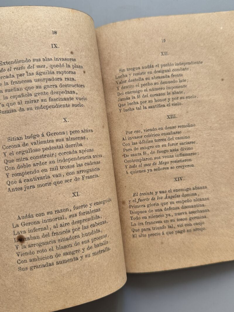 Glorias de Cataluña. Sitio de Gerona 1809, Lorenzo Rojo - Imp. M. Ginesta, 1879