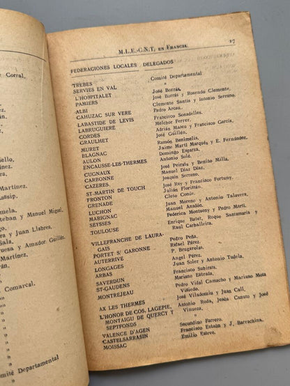 Dictamenes y Resoluciones del II Congreso del Mle-Cnt - 1947