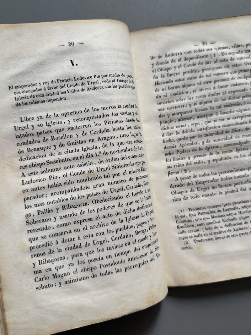 Historia de la República de Andorra, Luis Dalmau de Baquer - Barcelona, 1849