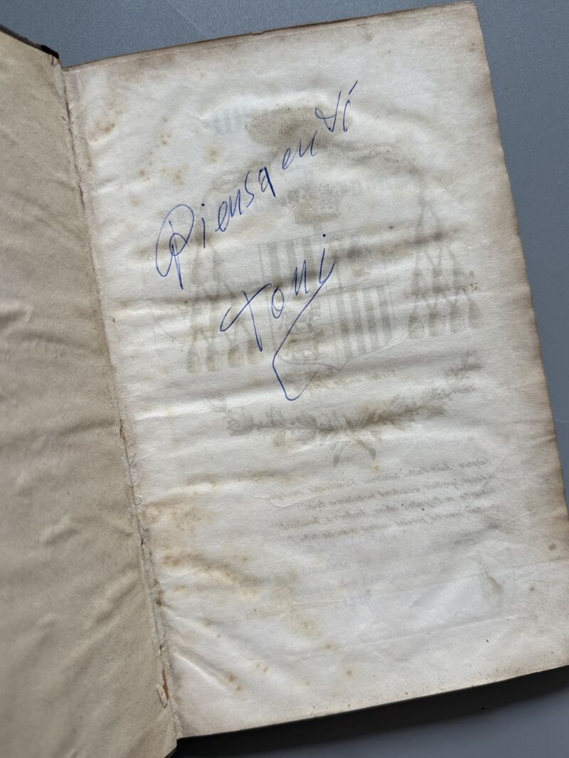 Historia de la República de Andorra, Luis Dalmau de Baquer - Barcelona, 1849