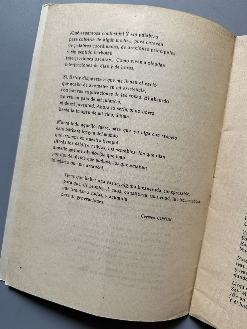 Revista de poesía. Rocamador. Carmen Conde. Nº12 - Palencia, 1957
