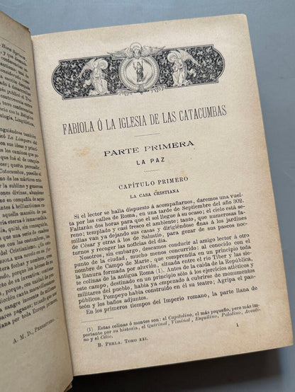 Fabiola, Nicolás Wiseman - Saturnino Calleja, ca. 1915