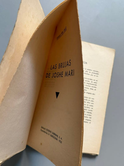 Las brujas de Joshe Mari, Domingo Riera Gallo (1ª edición) - Editorial Eugenio Subirana, 1933