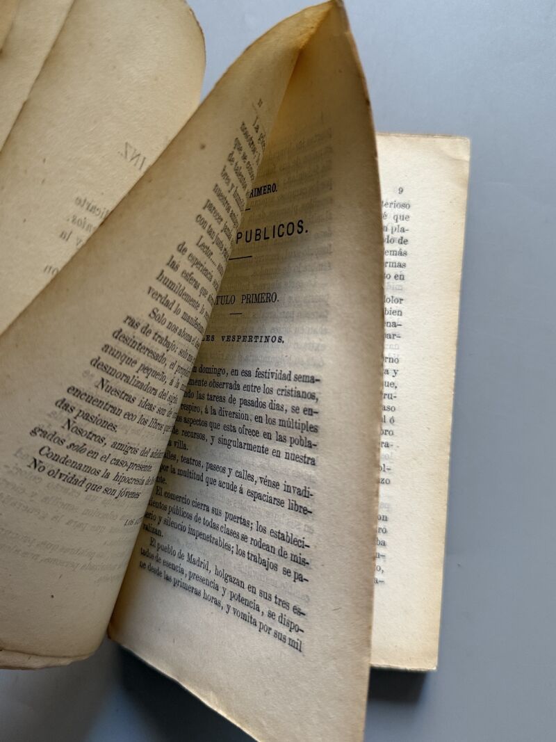 Madrid en día de fiesta. Costumbres contemporaneas, Álvaro Guijarro de Molina- Madrid, 1869