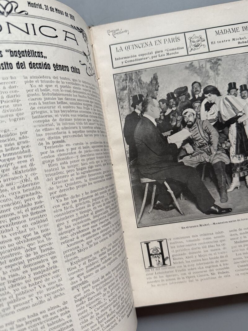 Comedias y comediantes. Revista de teatro, nº1-23 - Madrid, 1909-1910