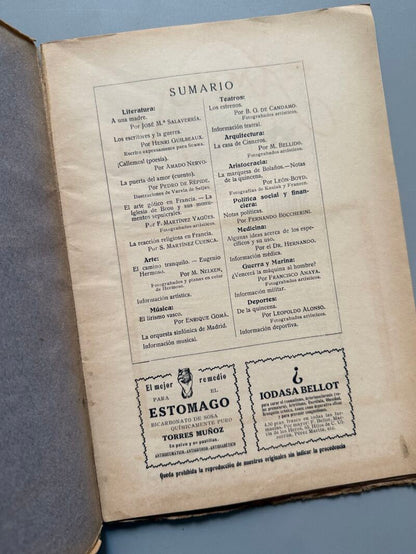 Summa. Revista Selecta Ilustrada. Margarita Nelken, Amado Nervo - Año II, nº12, 1916