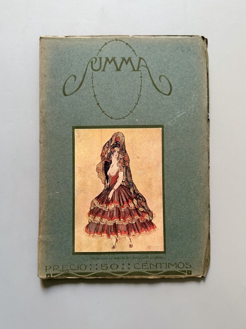 Summa. Revista Selecta Ilustrada. Manuel Machado, Margarita Nelken, Manuel Bueno - Año II, nº9, 1916