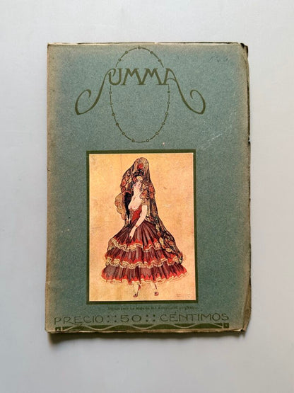 Summa. Revista Selecta Ilustrada. Manuel Machado, Margarita Nelken, Manuel Bueno - Año II, nº9, 1916