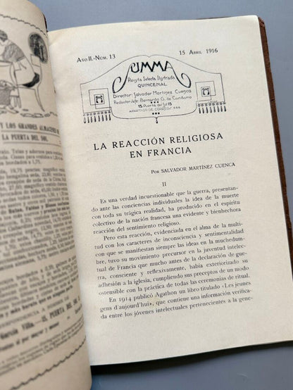 Summa. Revista Selecta Ilustrada. Margarita Nelken - Año II, nº13, 1916