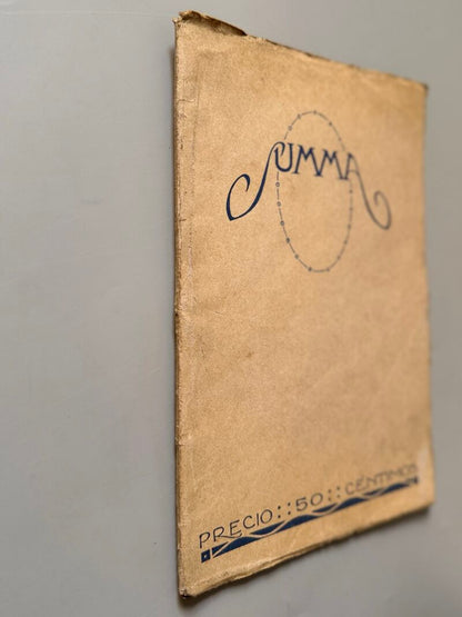 Summa. Revista Selecta Ilustrada. Valle-Inclán, Enrique Diez-Canedo - 1r número, 1915
