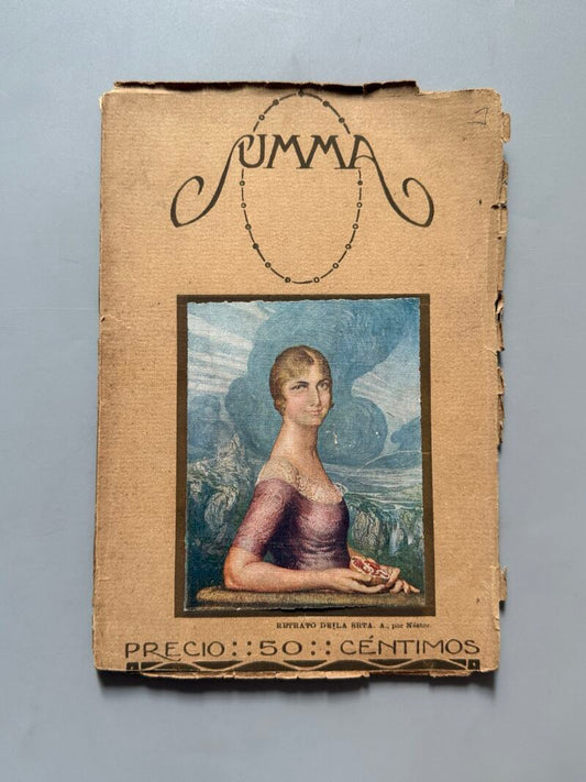 Summa. Revista Selecta Ilustrada. Margarita Nelken, Francesc Cambó - Año II, nº10, 1916
