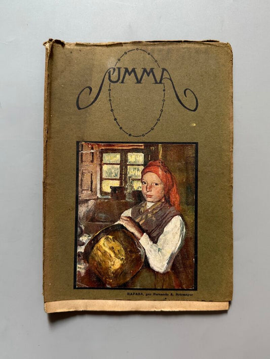 Summa. Revista Selecta Ilustrada. Jacinto Benavente, Valle Inclán, Pedro de Répide - Año I, nº3 1915