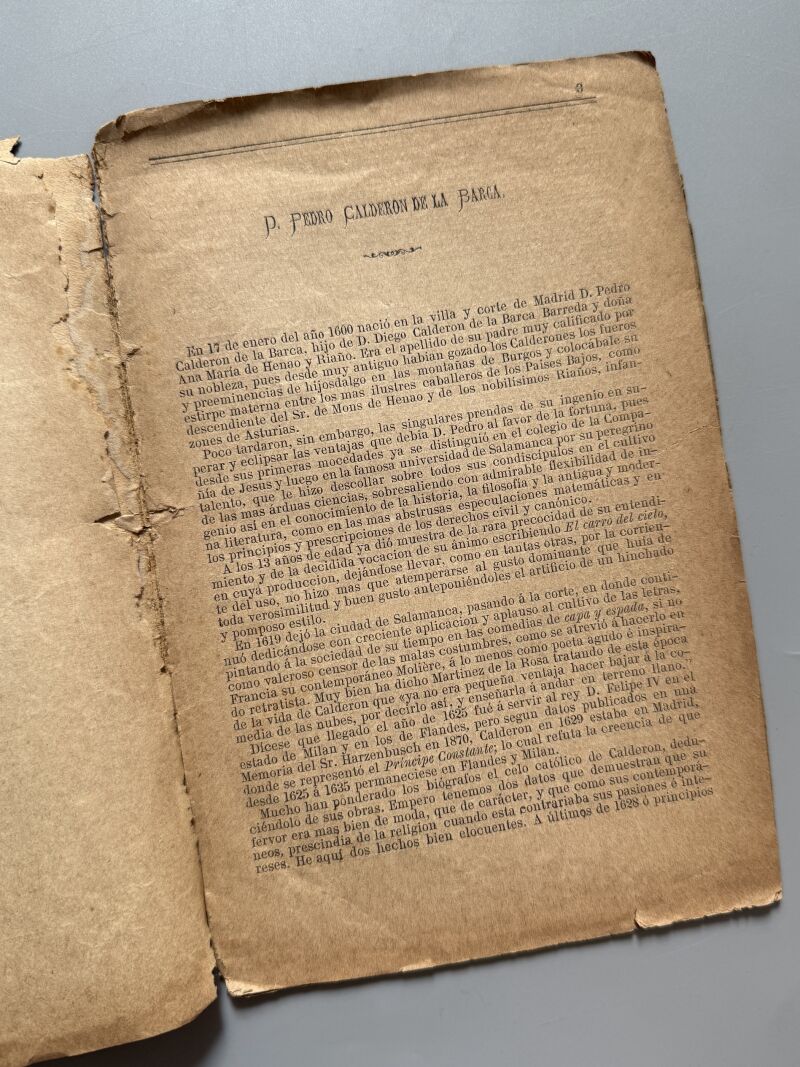 Á Calderón, la Redacción de el Diluvio. Homenaje a Calderón de la Barca - el Diluvio, 25 mayo 1881