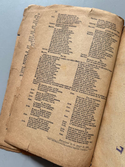 Á Calderón, la Redacción de el Diluvio. Homenaje a Calderón de la Barca - el Diluvio, 25 mayo 1881