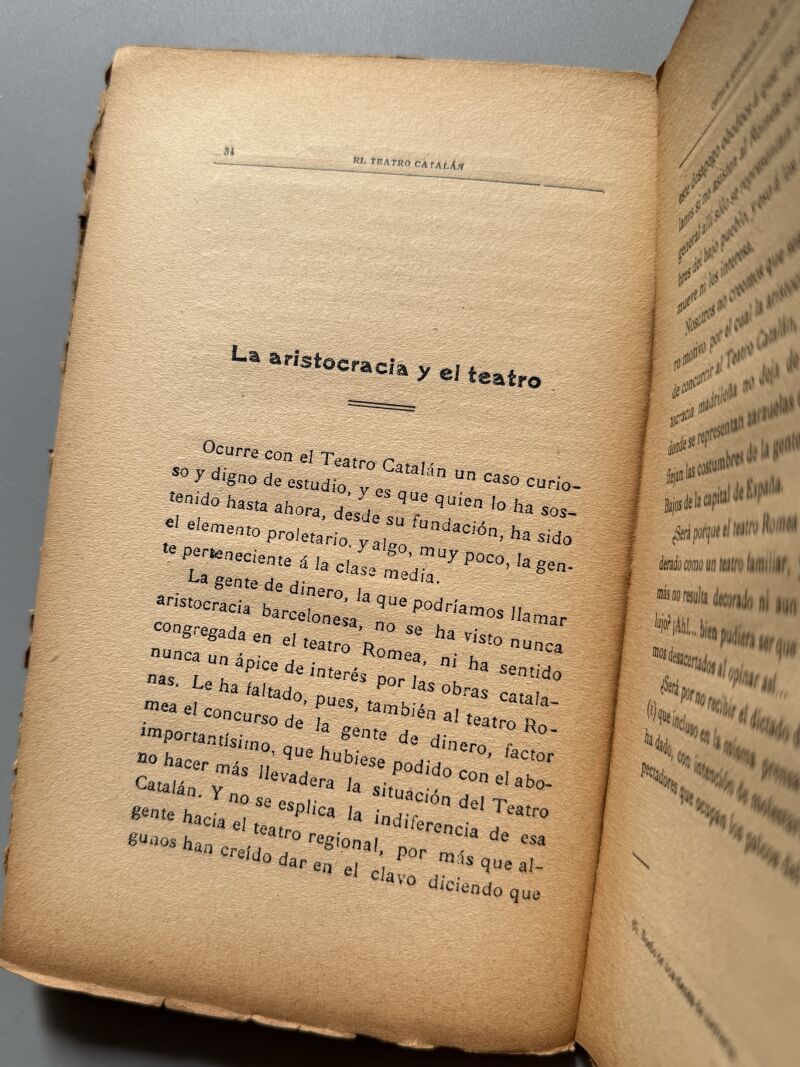 El teatro catalán y de su actual decadencia, R. de Urquijo - Librería de Fernando Fé, 1911