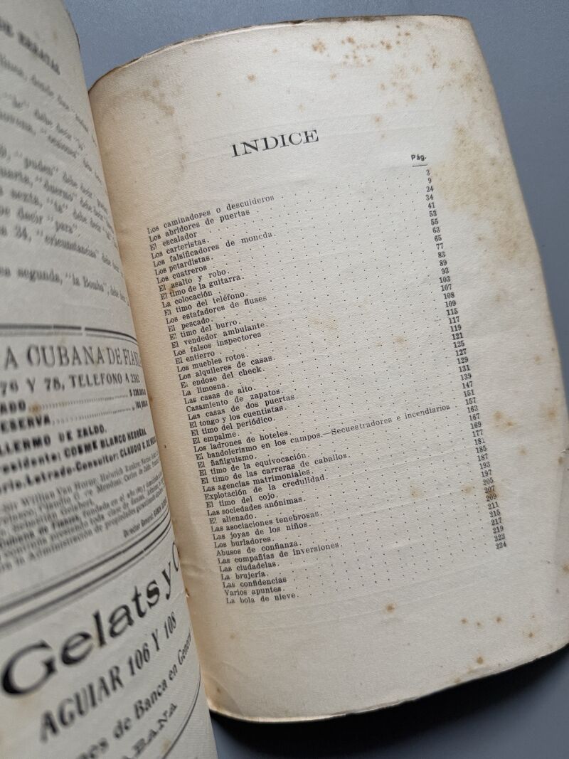 Impresiones policiacas. El delito y los delincuentes, Fidel Aragón, Arturo Nespereira - Habana, 1913