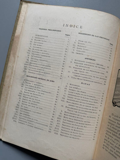 Geografía de la isla de Cuba, Alfredo M. Aguayo - Lib. e Imp. "La moderna poesía", 1907