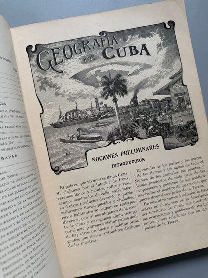 Geografía de la isla de Cuba, Alfredo M. Aguayo - Lib. e Imp. "La moderna poesía", 1907