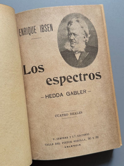 Los espectros, Henrik Ibsen - F. Sempere y Cª editores, ca. 1920