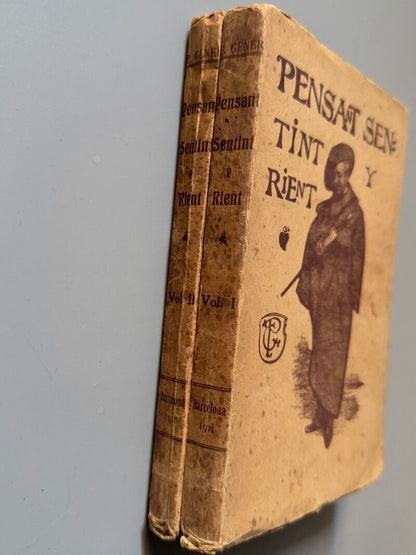 Pensant, sentint i rient, Pompeius Gener - Barcelona, 1911