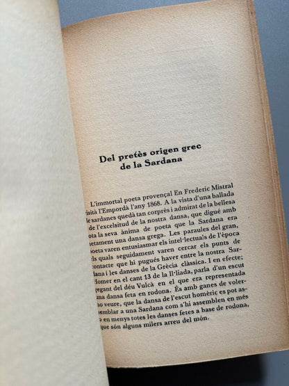 La Sardana, Joan Amades (firmado) - Biblioteca la Sardana, 1930