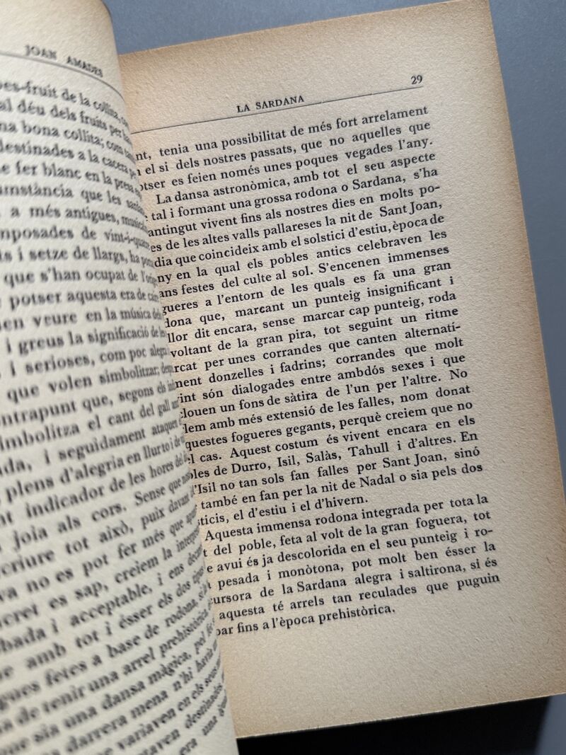 La Sardana, Joan Amades (firmado) - Biblioteca la Sardana, 1930