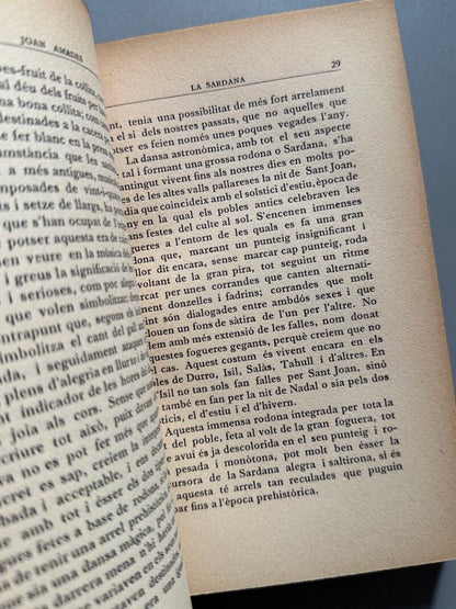 La Sardana, Joan Amades (firmado) - Biblioteca la Sardana, 1930