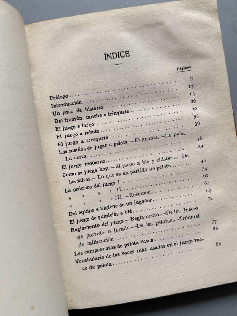Pelota vasca, Salvador del M. Gibert - Biblioteca los Sports, ca. 1920