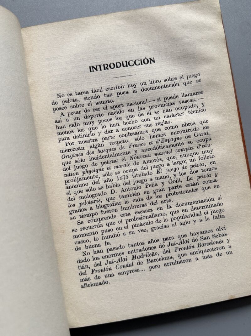Pelota vasca, Salvador del M. Gibert - Biblioteca los Sports, ca. 1920